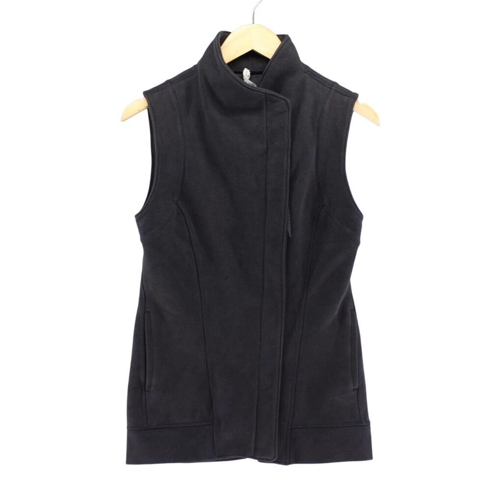Lululemon Versa Vest Fleece Full Zip High Collar Black Winter Runing